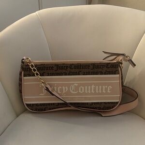 Juicy Couture Brown and Cream Shoulder Bag